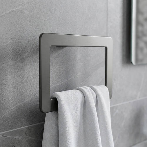 Тримач-кільце для рушників Devit Do It 4030130 brushed gun metal, фото 1