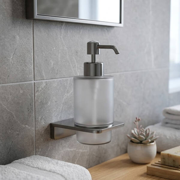 Дозатор для жидкого мыла Devit Do It 4030150 цвет brushed gun metal, фото 1