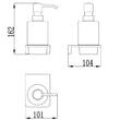Дозатор для рідкого мила Devit Do It 4030150 колір brushed gun metal, фото 2