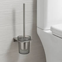 Щітка для унітаза Devit Do It 4030170 з тримачем, графітовий, фото №4