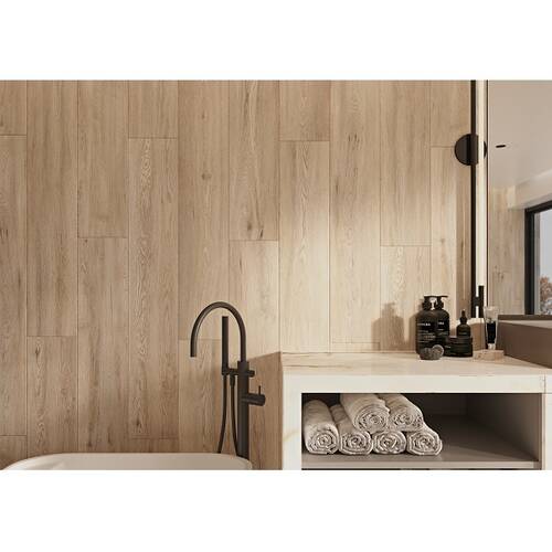 Керамограніт Cerrad Gres Sekwoi Beige Rect 19,3х120,2 см, фото 4