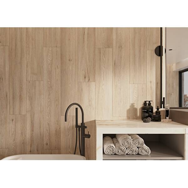 Керамограніт Cerrad Gres Sekwoi Beige Rect 19,3х120,2 см, фото 4