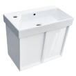 Тумба з раковиною Devit Quadra 083065W, 65 см, біла глянцева, фото 3