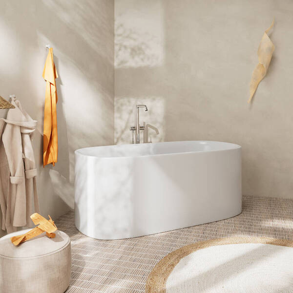 Змішувач для ванни Hansgrohe Tecturis S 73440000 підлоговий, хром, фото 3