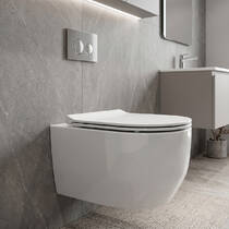 Унітаз підвісний Devit Art 3.0 3030140 безобідковий з кришкою soft-close, Vortex Flush, білий глянець, фото №1