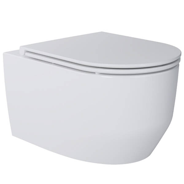 Унітаз підвісний Devit Art 3.0 3030140 безобідковий з кришкою soft-close, Vortex Flush, білий глянець, фото 2