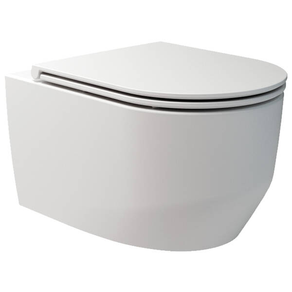 Унітаз підвісний Devit Art 3.0 3030140W безобідковий з кришкою soft-close, Vortex Flush, білий матовий, фото 2