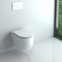 Унитаз подвесной Devit Art 3.0 3030140W безободковый с крышкой soft-close, Vortex Flush, белый матовый, фото №6