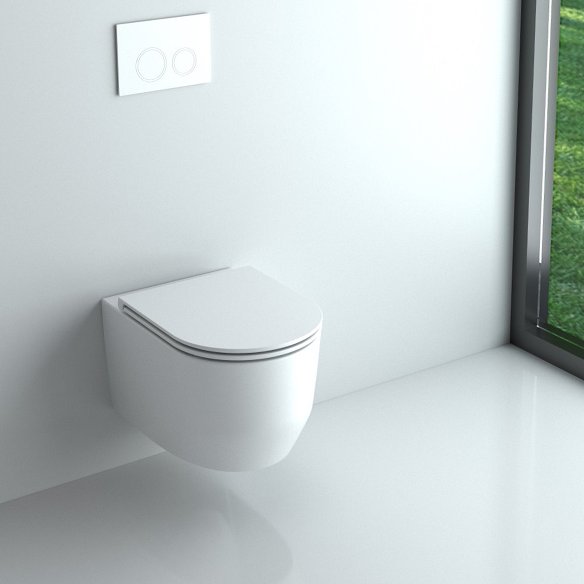 3030140W ART 3.0 Унітаз підвісний безобідковий з кришкою soft-close, Vortex Flush, білий матовий (1 сорт)