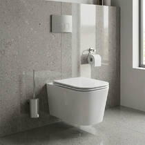 Унітаз підвісний Devit Fly 3050120 безобідковий з кришкою soft-close, білий глянець, фото №1