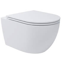 Унитаз подвесной Devit Do It 4010510 безободковый с крышкой soft-close, Vortex Flush, белый глянец, фото №1
