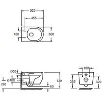 Унитаз подвесной Devit Do It 4010510 безободковый с крышкой soft-close, Vortex Flush, белый глянец, фото №2