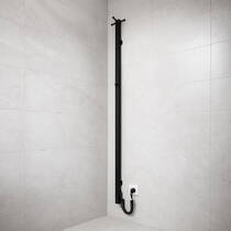 Полотенцесушитель электрический Mario Ray Cubo-I 1500x30/130 TR 1500х30 мм черный мат 50 Вт, фото №1