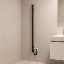 Полотенцесушитель электрический Mario Ray Cubo-I 1500x30/130 TR 1500х30 мм черный мат 50 Вт, фото №5