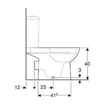 Унітаз-компакт Geberit Selnova 500.285.01.7 для змивного бачка, безобідковий, фото №5