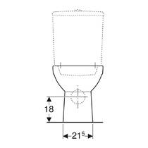 Унітаз-компакт Geberit Selnova 500.285.01.7 для змивного бачка, безобідковий, фото №4