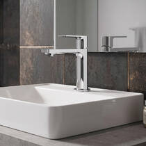 Змішувач для раковини Hansgrohe Rebris E CoolStart EcoSmart 72589000 хром, фото №1