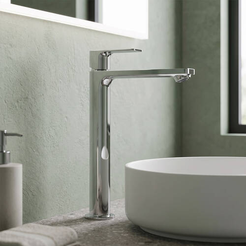 Смеситель для раковины Hansgrohe Rebris E 72591000 240 CoolStart EcoSmart+ с донным клапаном, фото 1