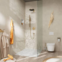 Верхній душ Hansgrohe Pulsify S 260 1jet EcoSmart 24141140 бронза, фото №4