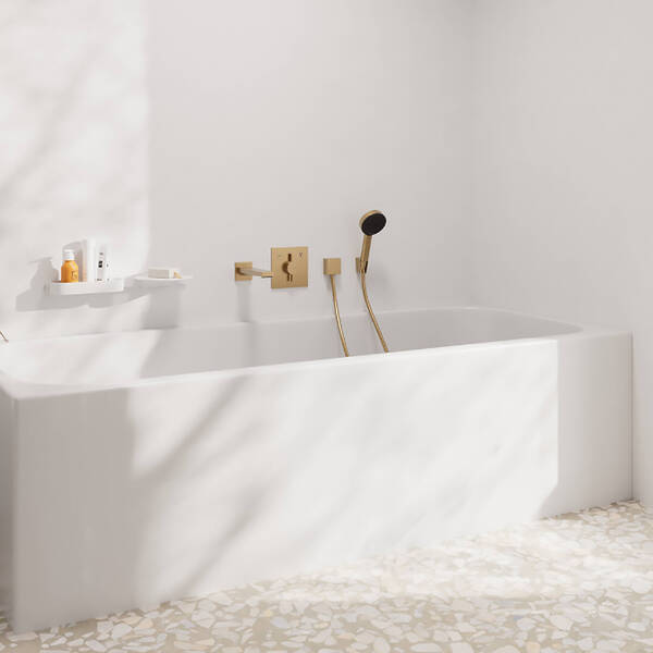 Змішувач прихованого монтажу для душу Hansgrohe DuoTurn E 75417140 бронза матовий, фото 4