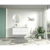Тумба с раковиной Devit Linea 081200W 120 см, белый глянцевый, фото №3