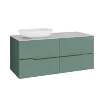 Тумба с раковиной Devit Linea 081200O 120 см, оливковый цвет, фото №1