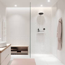 Душова система Hansgrohe Pulsify Showerpipe 260 2jet EcoSmart 24241700 з термостатом білий матовий, фото №3