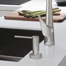 Дозатор для жидкого мыла Hansgrohe A41 40438800 врезной, под сталь, фото №3