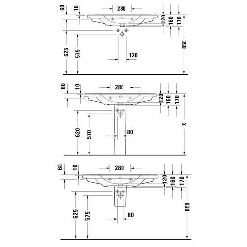 Раковина Duravit D-Neo 2367100000 на тумбу 100,5 см, фото 8