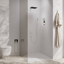 Верхній душ Hansgrohe Pulsify E 260 1jet EcoSmart+ 24333700 білий матовий, фото №5