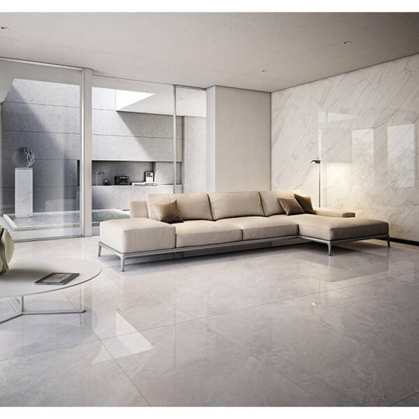 Керамограніт Almera Ceramica-2 Pr38 Marble Grey Pol 60x120 см, фото 2