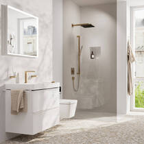 Верхній душ Hansgrohe Pulsify E 260 1jet EcoSmart 24331140 бронза матовий, фото №6