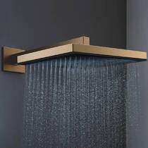 Верхній душ Hansgrohe Pulsify E 260 1jet EcoSmart 24331140 бронза матовий, фото №1