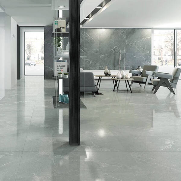 Керамограніт Almera Ceramica-2 Pn03 Light Grey Pol 100x100 см, фото 2