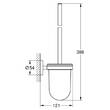 Щітка для унітаза Grohe Essentials 40374DL1 теплий захід (брашоване рожеве золото), фото 2