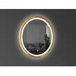 Зеркало Luxury Wood Perfection Slim с LED подсветкой, дуб натуральный, сенсорная кнопка-димер, 750х750мм, фото 2