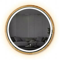 Дзеркало Luxury Wood Perfection Slim з LED підсвіткою, дуб натуральний, сенсорна кнопка-димер, 650х650мм, фото №2