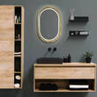 Зеркало Luxury Wood Freedom Slim с подсветкой LED, дуб натуральный, сенсорная кнопка-димер, 550х850 мм, фото 1