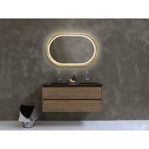 Зеркало Luxury Wood Freedom Slim с подсветкой LED, дуб натуральный, сенсорная кнопка-димер, 550х850 мм, фото №4