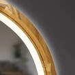 Зеркало Luxury Wood Freedom Slim с подсветкой LED, дуб натуральный, сенсорная кнопка-димер, 550х850 мм, фото 4
