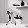 Смеситель для ванны Hansgrohe Logis 71400670 черный матовый, фото 3