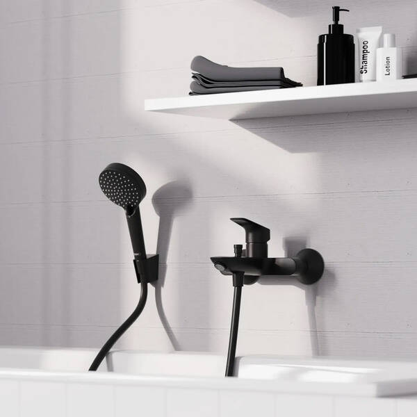 Смеситель для ванны Hansgrohe Logis 71400670 черный матовый, фото 3