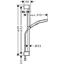 Душевой набор Hansgrohe Rainfinity 28745340 черный хром, фото №2