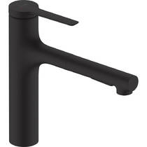 Смеситель для кухни Hansgrohe Zesis M33 74801670 с вытяжным душем, черный матовый, фото №1