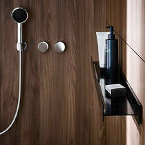 Полиця Emco Aura 8545 134 03 для душу, чорний матовий, фото №5