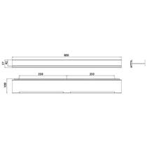 Полиця Emco Aura 8545 134 03 для душу, чорний матовий, фото №3