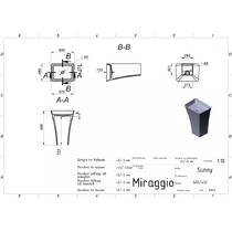 Раковина Miraggio Sunny 60 см, отдельно стоящая, белый глянец, фото №7