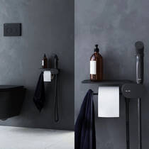 Гигиенический душ AM.PM Like F0202622 со смесителем и полкой, черный матовый, фото №6