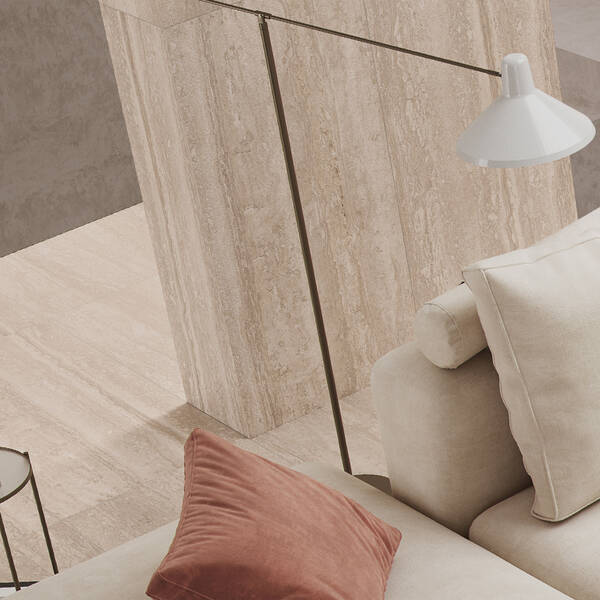 Керамограніт Azteca Travertine Tivoli Soft 120 Arena 60х120 см, фото 2