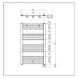 Полотенцесушитель электрический Luxrad MAX1200500S040EPPBM600 1200х500 мм, ТЭН 600Вт, цвет черный мат, фото 3
